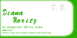 diana moritz business card